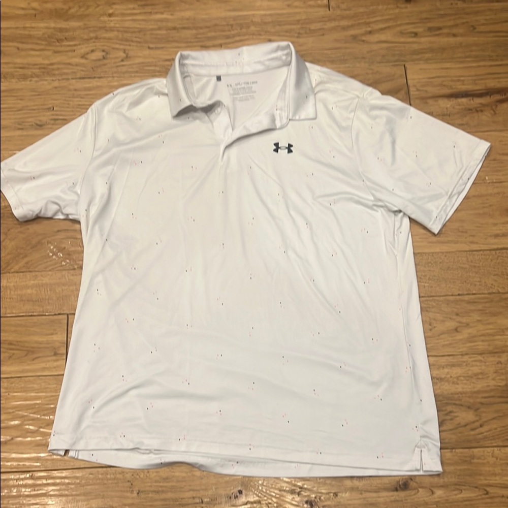 Under Armour Men's White Polo Shirt